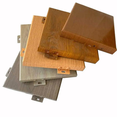 acheter Panneaux muraux de rideau en aluminium 1,0 mm-6,0 mm Feuille de bois en aluminium pour la décoration de façade online manufacture