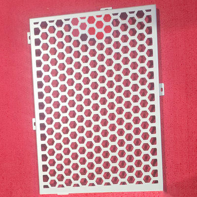 acheter Modèles creux hexagonaux en aluminium perforé Panneau de revêtement murale et matériau de décoration de bâtiment online manufacture