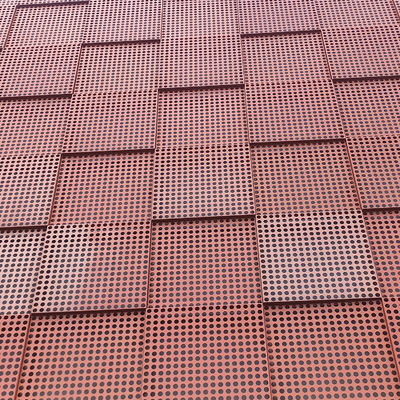 acheter Plaques d'aluminium perforées résistantes au feu avec conceptions personnalisées pour la décoration de murs extérieurs online manufacture