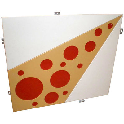 Panneau d'aluminium personnalisé anodisé / en poudre de couleur multiple pour la décoration de bâtiments