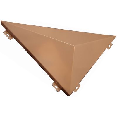 Forme triangulaire 3D Surface feuilles d'aluminium sur mesure pour la décoration de bâtiments