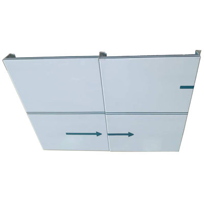 Panneaux en aluminium ondulé, panneaux en aluminium plat pour la décoration des plafonds suspendus