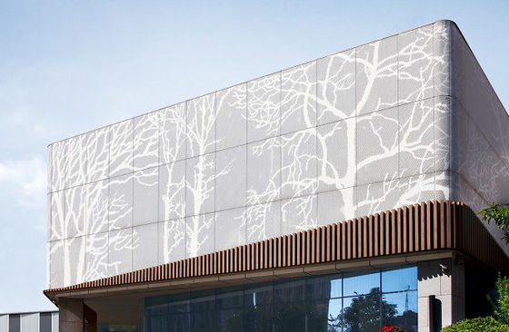 Murs métalliques modernes pour les façades extérieures Panneaux de façade en aluminium Mur de rideau en aluminium