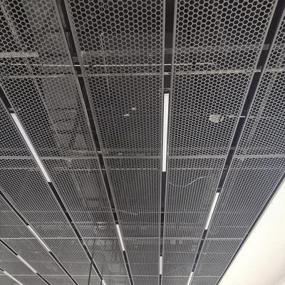 Prix d'usine personnalisé 2mm lourd service décoratif diamant micro-maillage en aluminium étendu fil métallique en maille plaque mur rideau p