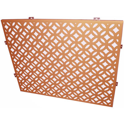 Panneau d'aluminium perforé à haute résistance pour revêtement et décoration de murs de rideau