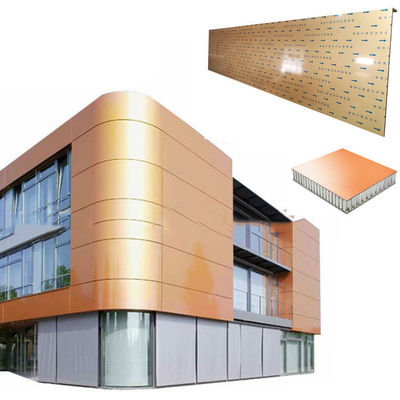 Taille maximale 2mx12m Panneaux de revêtement en aluminium à honeycomb pour la décoration des murs de rideau