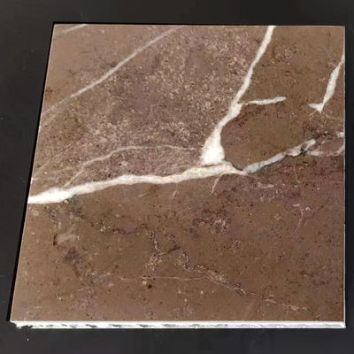 Taille maximale de 1,5mx3m Panneaux de revêtement en aluminium à honeycomb en marbre pour la décoration de bâtiments