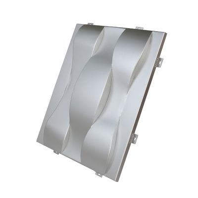 Panneau d'aluminium hyperbolique 3D avec surface protubérante convexe pour la décoration spéciale des bâtiments