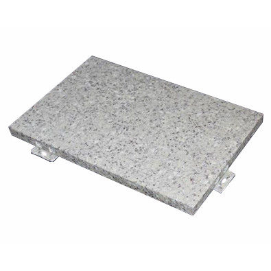 Panneau métallique de revêtement de mur de rideau en aluminium personnalisable avec une couleur imitative de pierre ou de marbre