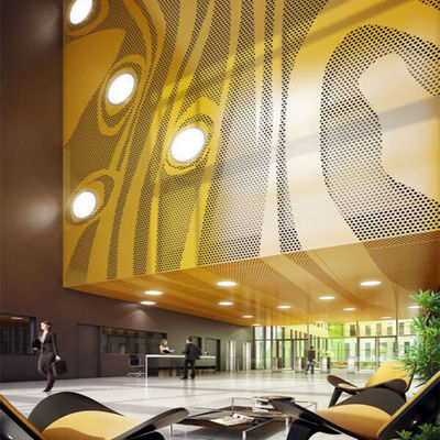 Plaques d'aluminium perforées de qualité alliage A3003 ou A1100 haute résistance à la corrosion et durabilité pour revêtement et décoration de murs de rideau